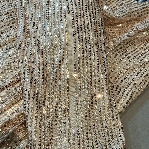 Grace Karin Sequin LongSleeve Open Back Party Top - Picture 14 of 16